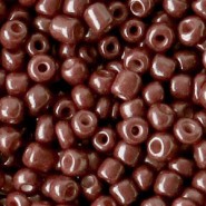 Seed beads 6/0 (4mm) Charlton brown